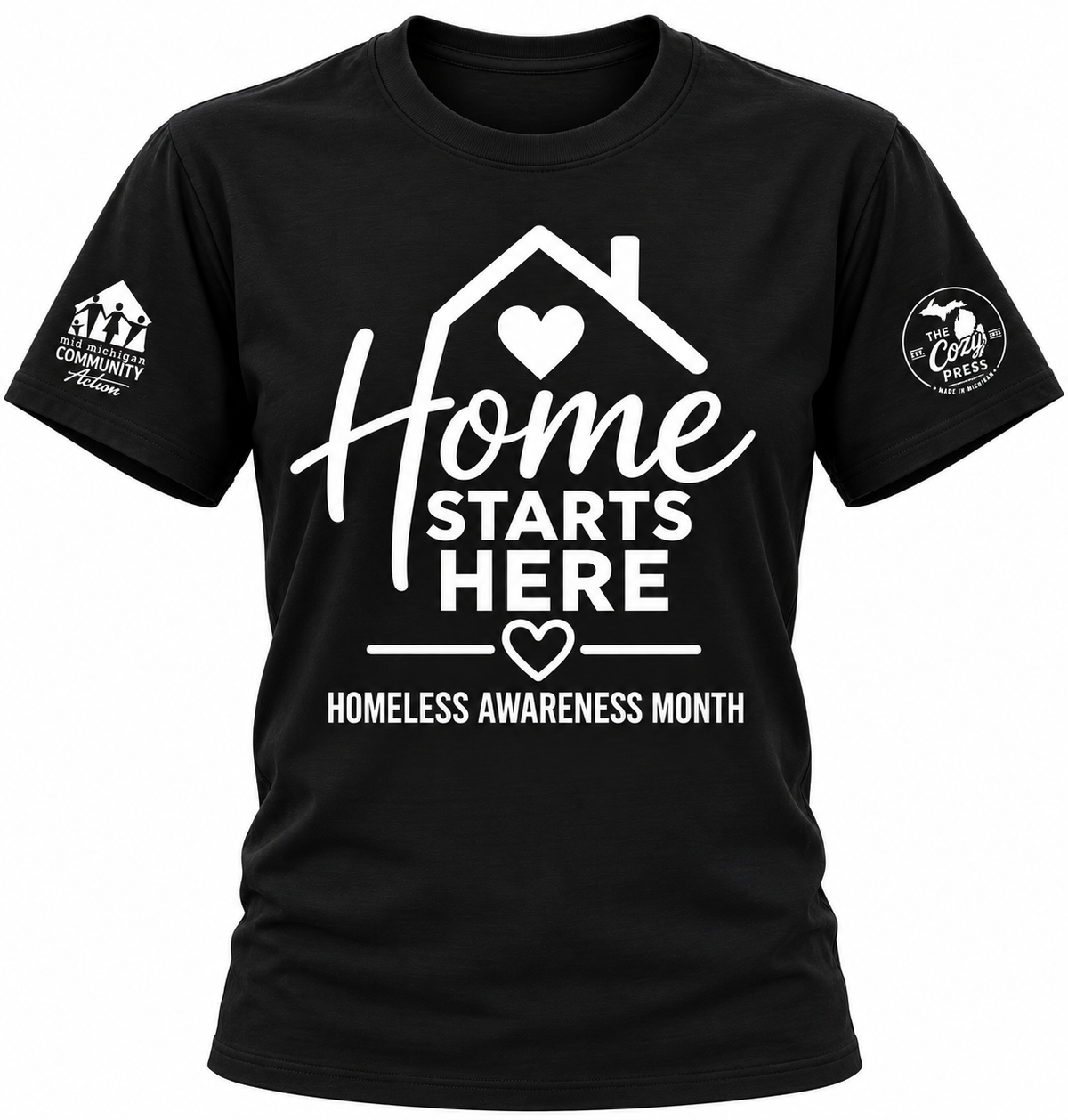 Home Starts Here | Homeless Awareness Month Tee