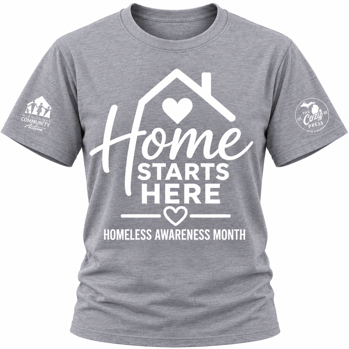 Home Starts Here | Homeless Awareness Month Tee