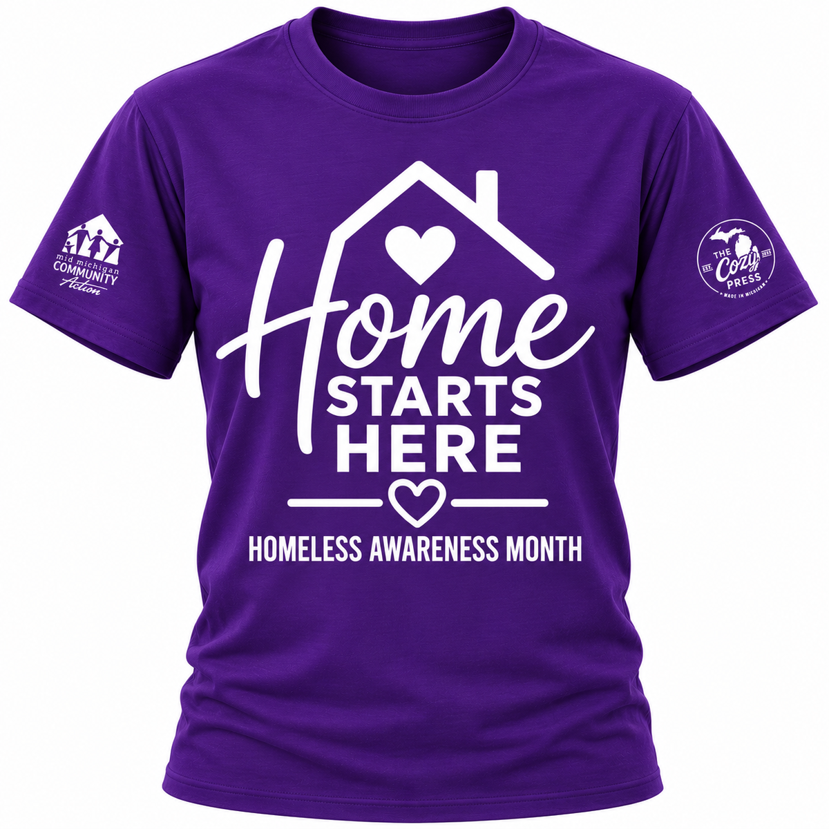 Home Starts Here | Homeless Awareness Month Tee