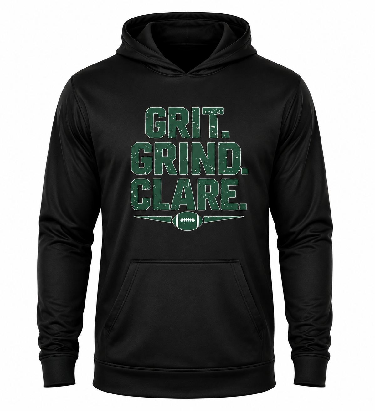 Grit. Grind. Clare. Performance Hoodie
