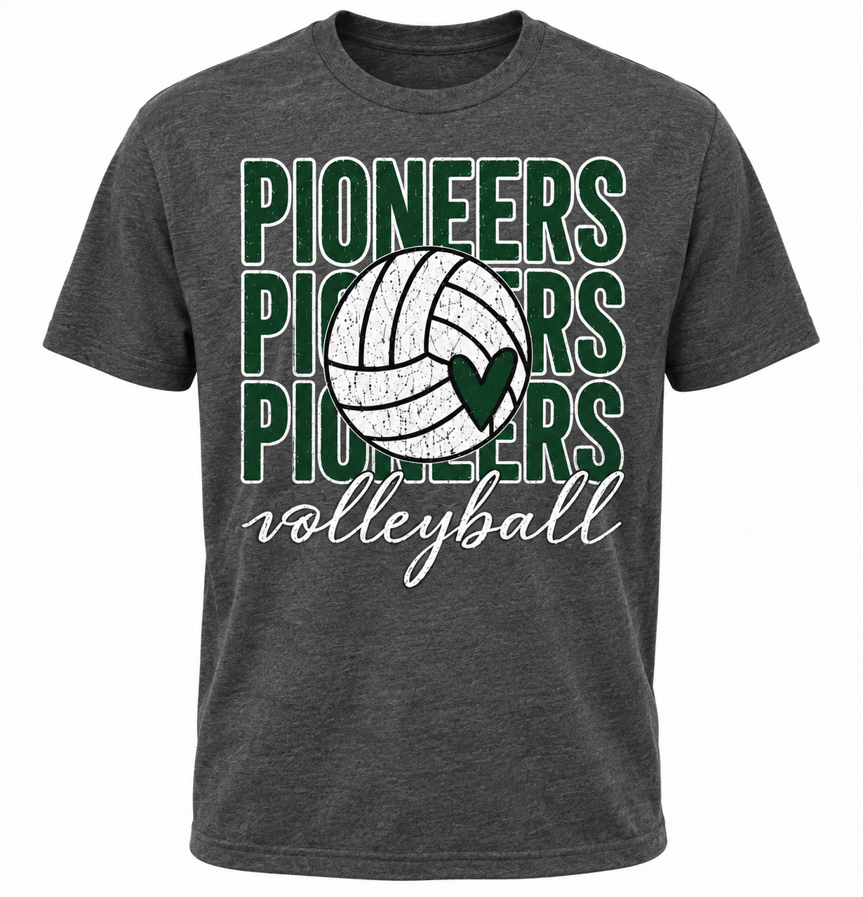 Pioneers Volleyball Heart Tee/Crew/Hoodie