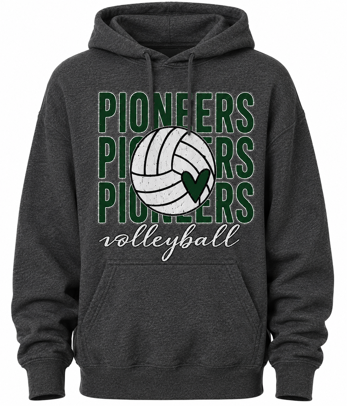 Pioneers Volleyball Heart Tee/Crew/Hoodie