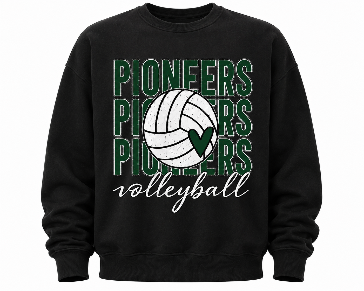 Pioneers Volleyball Heart Tee/Crew/Hoodie