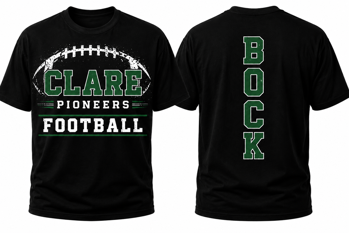 Clare Pioneers Football Player Tee