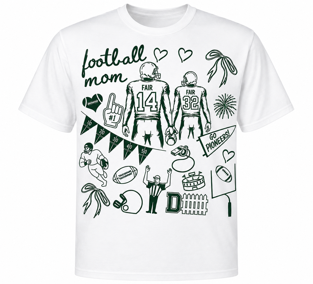 Custom Sports Mom Apparel | Football, Volleyball & Soccer