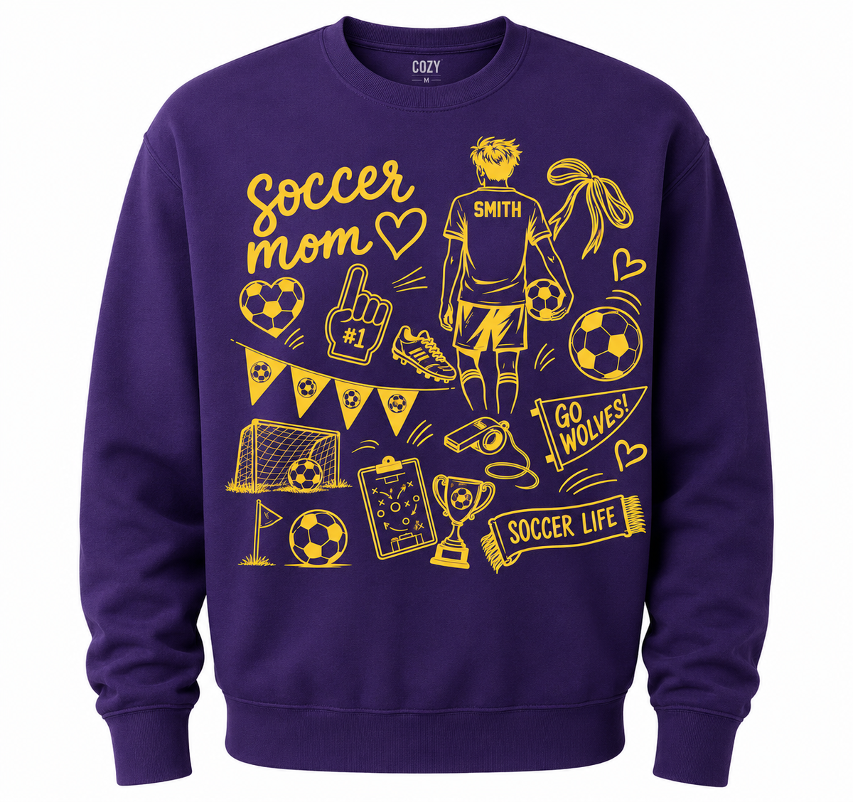 Custom Sports Mom Apparel | Football, Volleyball & Soccer